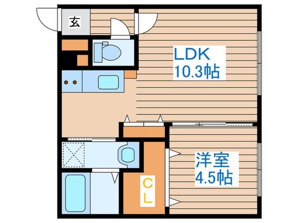 Gloir発寒の物件間取画像